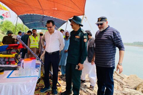 Flood Preparedness Drill Held at Jhelum River to Save Lives1